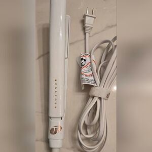 T3 1 Inch Flat Iron White Pink Rhinestones